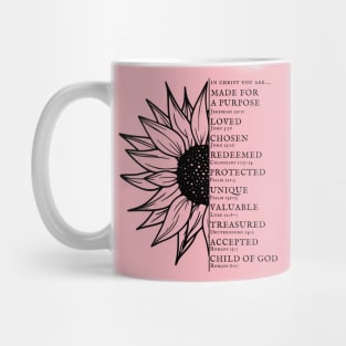 Your Identity In Christ - Bible Verses Mug